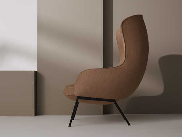 כסאות מעוצבים - גוון חום - FOGIA